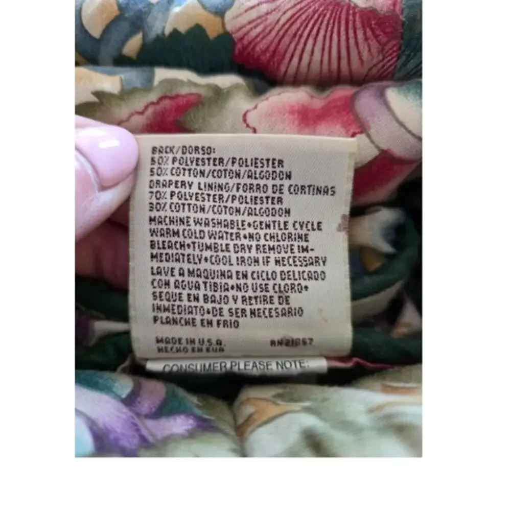 VTG Croscill Floral Chintz Reversible King Comforter & 2 Shams Cottagecore READ